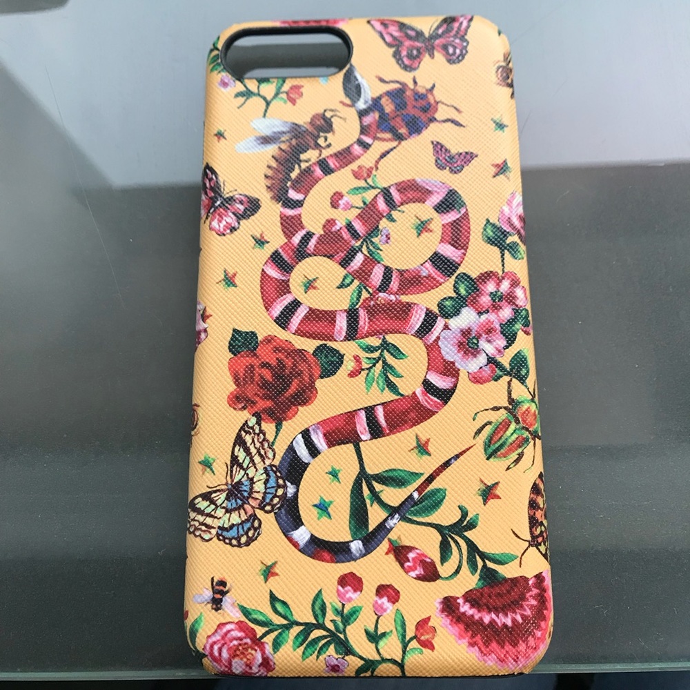 Floral snake iPhone 7&8 plus case